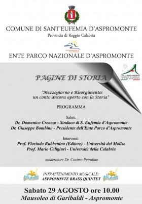 manifesto Fatti d'Aspromonte 2015