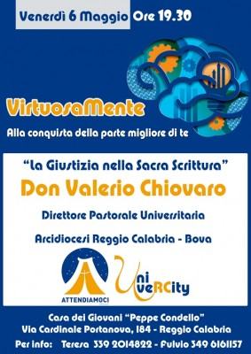 Locandina UniveRCity Don Valerio 6 Maggio