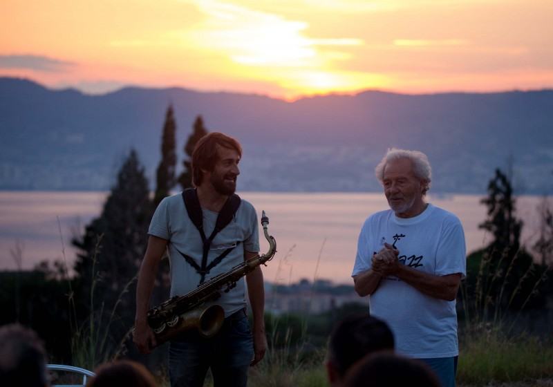 Francesco Berzatti, sassofonista, e Giovanni Laganà, direttore artistico Ecojazz