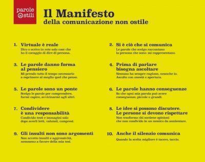 Manifesto Comunicazione Ostile