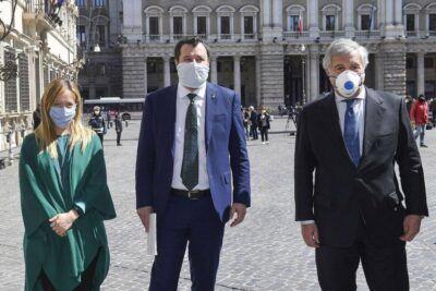 Giorgia Meloni, Matteo Salvini Antonio Tajani