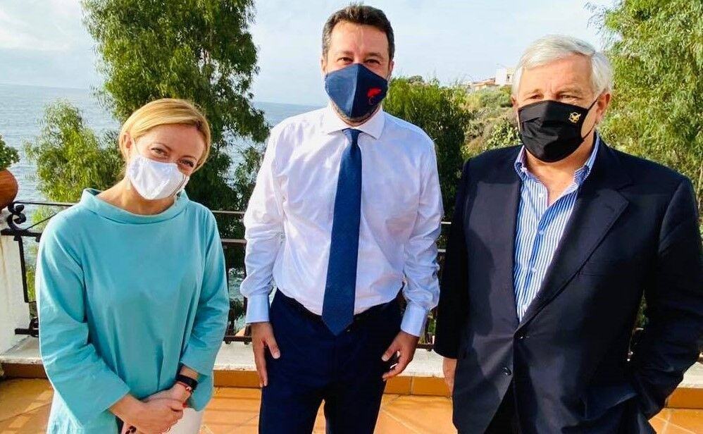 Giorgia Meloni Matteo Salvini Antonio Tajani