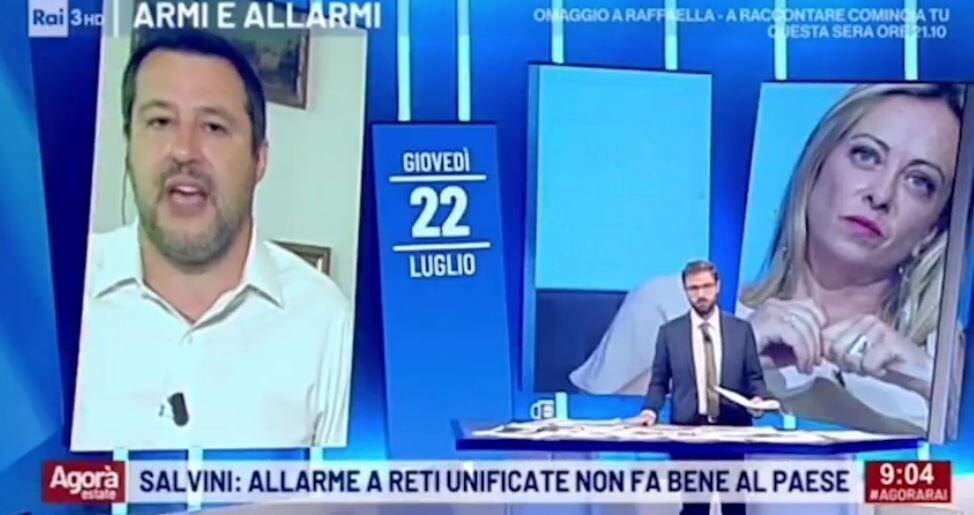 Salvini Meloni Agora