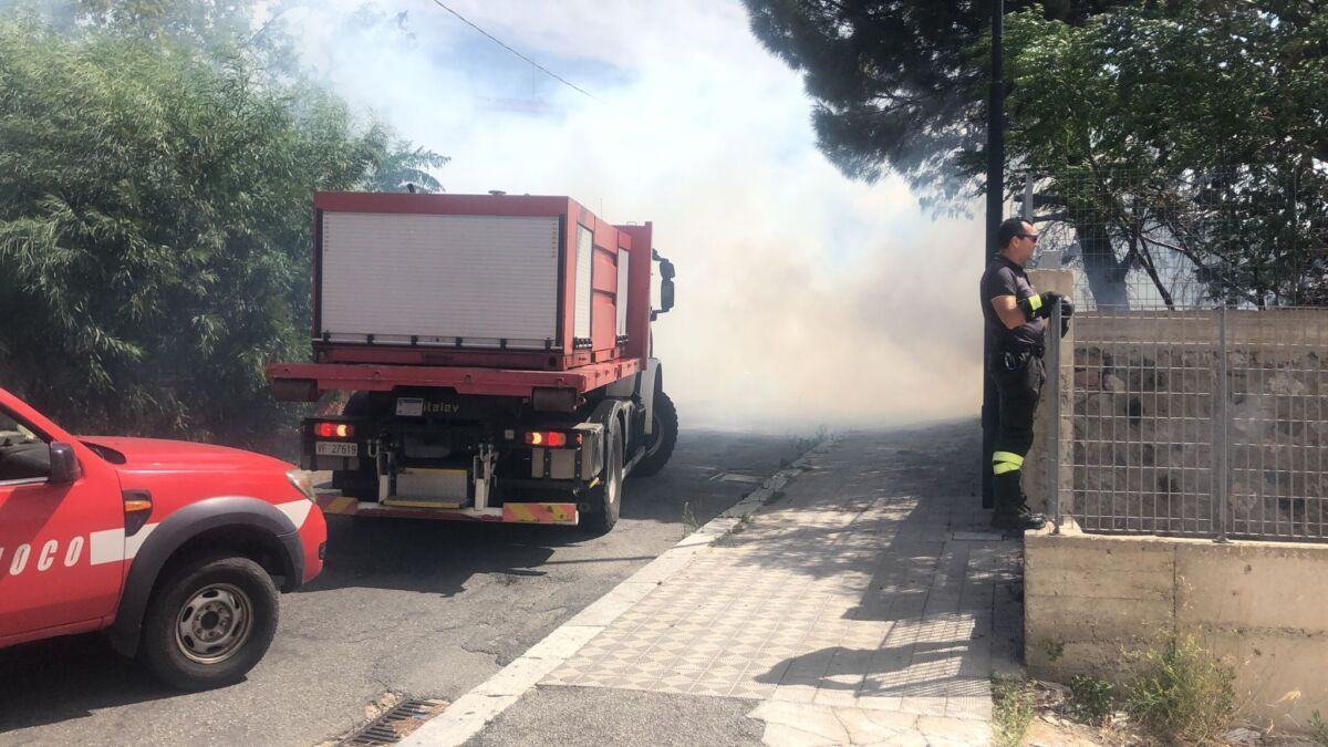 Incendio Via Cardinale Portanova 6