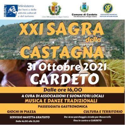 Locandina Sagra Castagna Cardeto