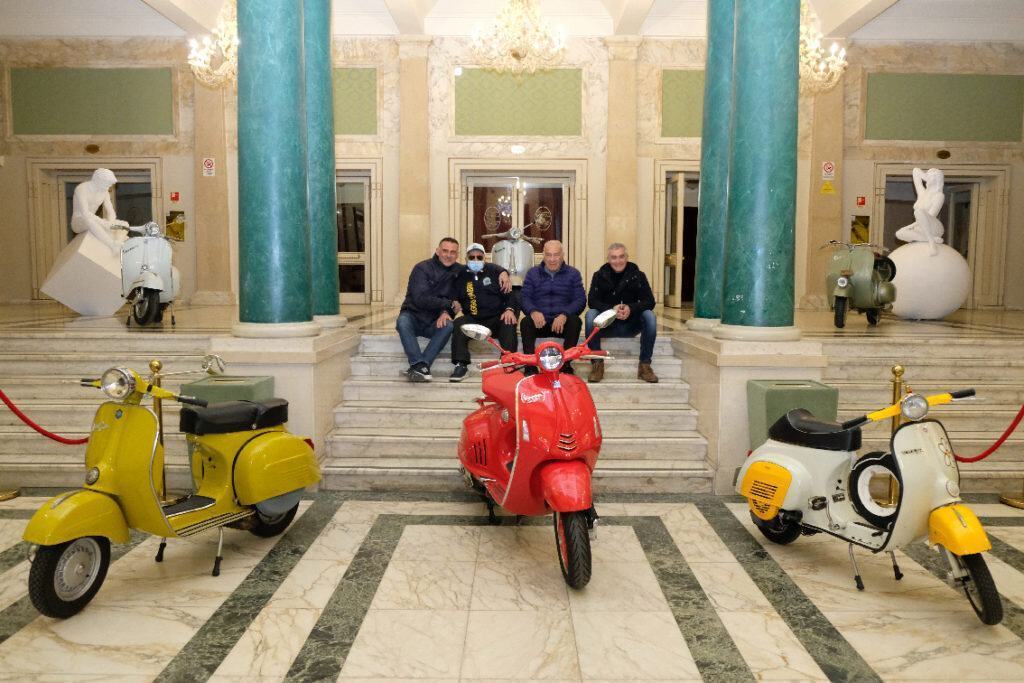 Bruno Leonte Filippo Di Stefano Lillo Marmoro E Vincenzo Vitrioli Del Vespa Club Reggio Calabria 1024x683