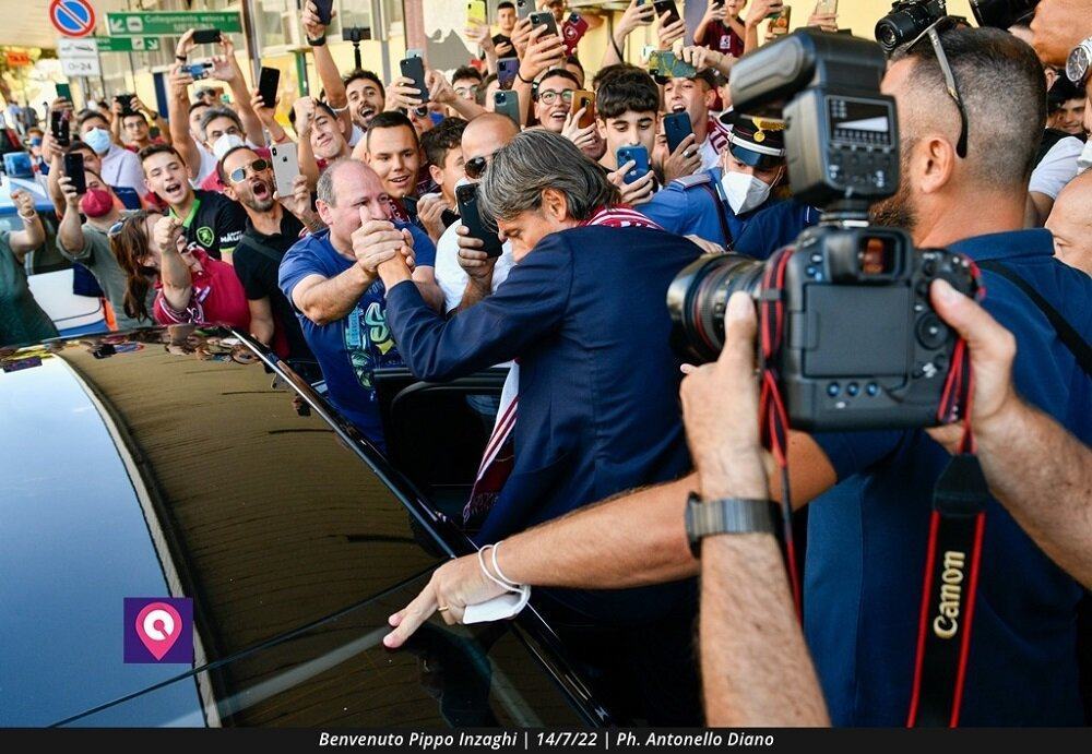 Tifosi Accoglienza Inzaghi