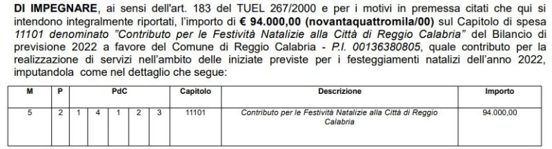 Contributo Natale Metrocity