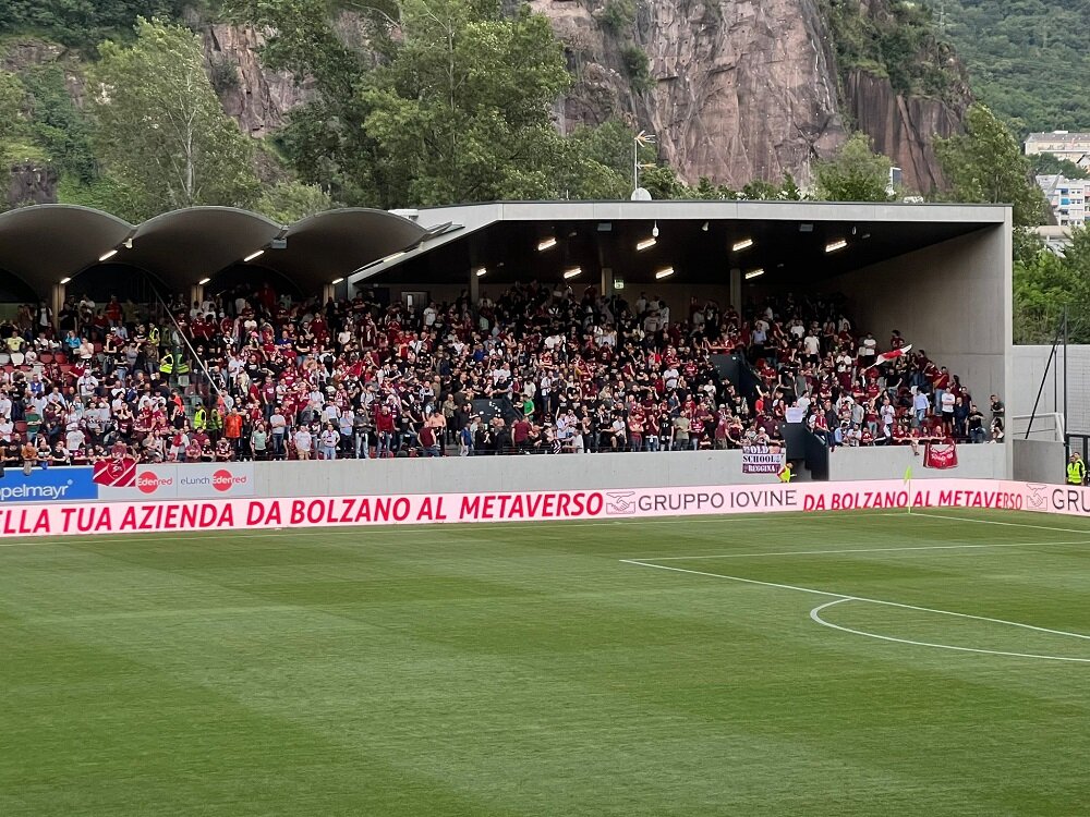 Reggina tifosi Bolzano