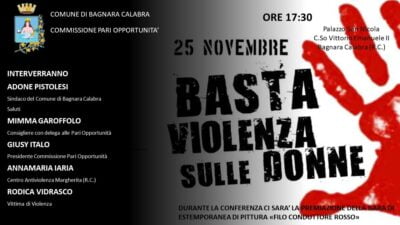 FOTO Bagnara Violenza Donne