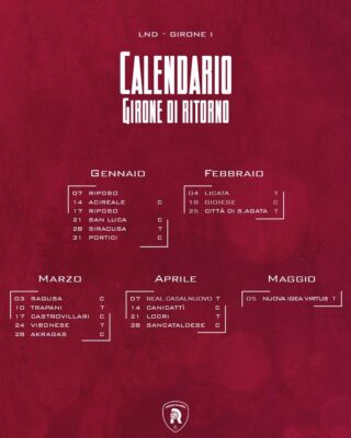 Calendario LFA Reggio