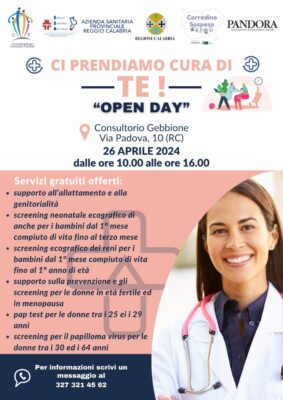 Locandina Open Day Consultorio Gebbione