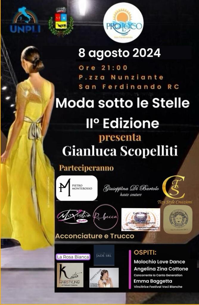 Locandina Moda Sotto Le Stelle