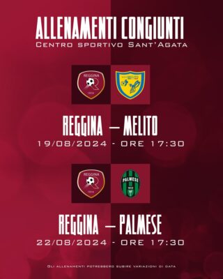 Reggina Allenamenti Congiunti