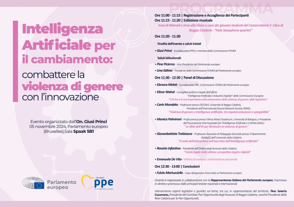 Programma convegno Intelligenza Artificiale per il cambiamento