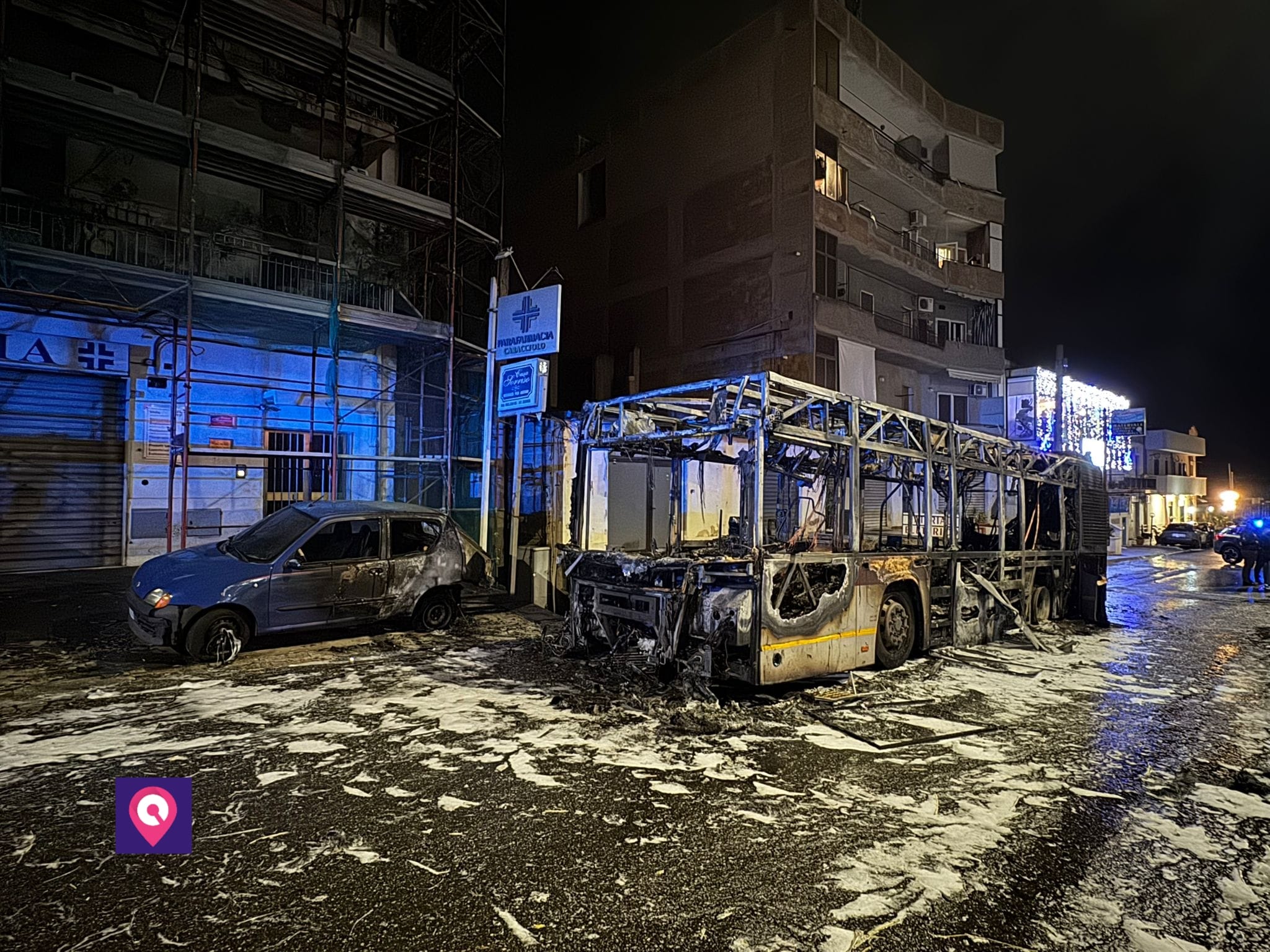 incendio autobus atam reggio calabria ()