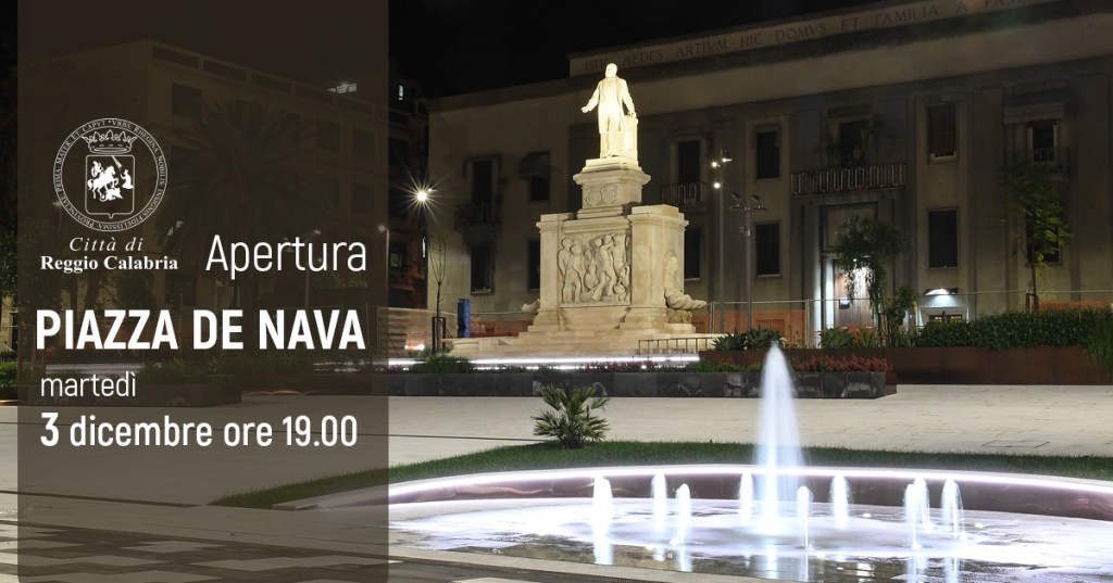 locandina inaugurazione piazza de nava