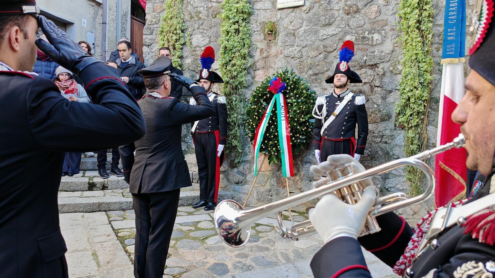 cerimonia commemorazione carabiniere Camarda