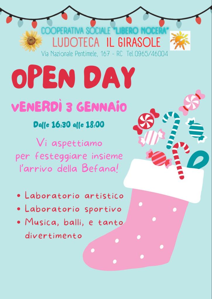 open day ludoteca il girasole